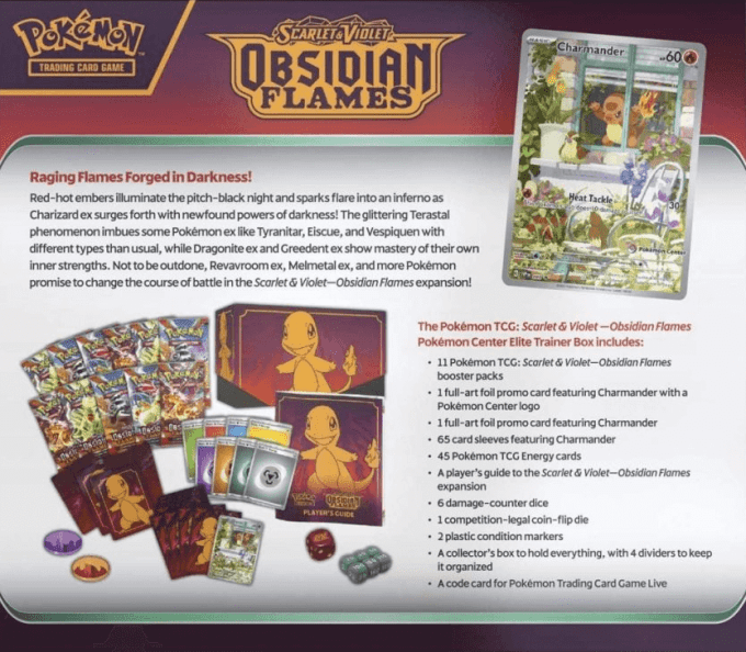 ETB - Coffret Dresseur d'Elite - EV03 - FLAMMES OBSIDIENNES - FR